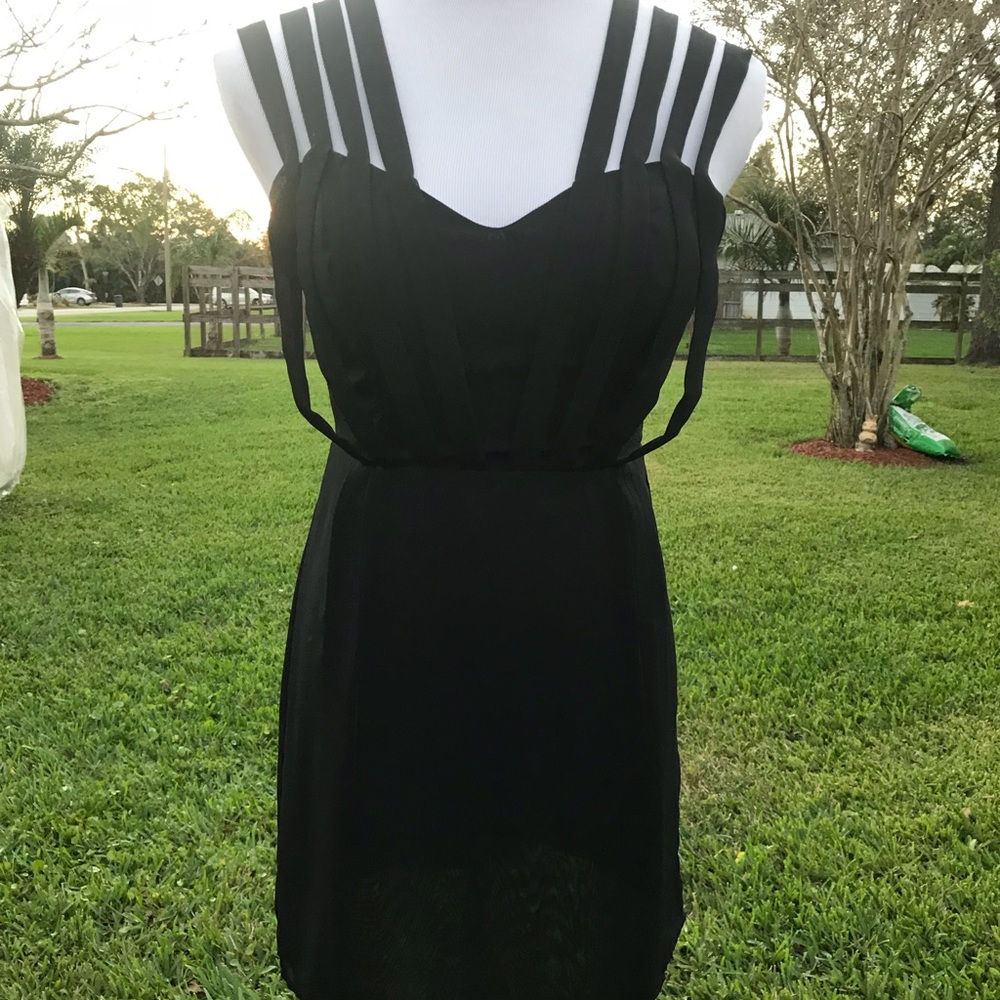 Black mini dress, size 2